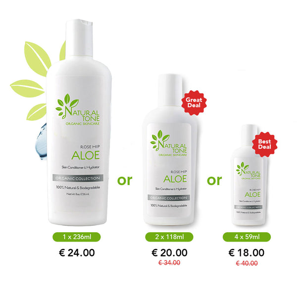 Organic After Sun Lotion Products - Natural Tone Organic Skincare - EU