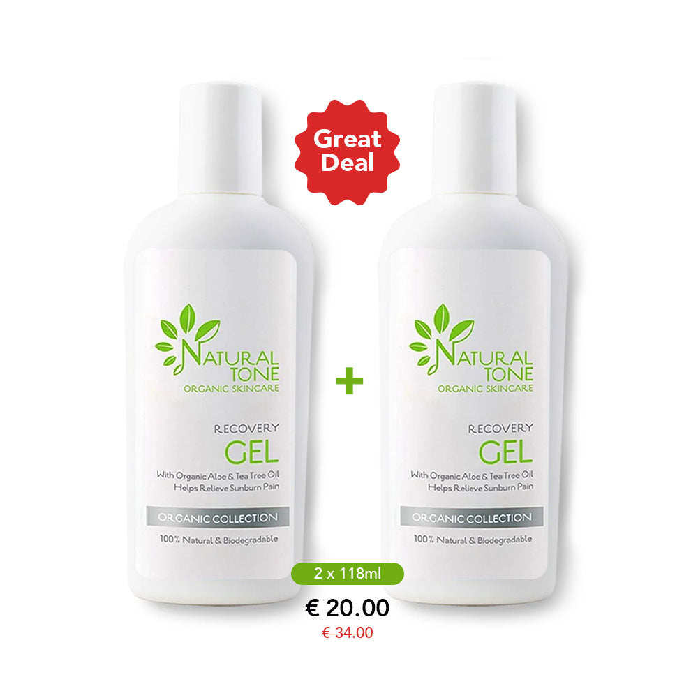 Organic After Sun Lotion Products - Natural Tone Organic Skincare - EU