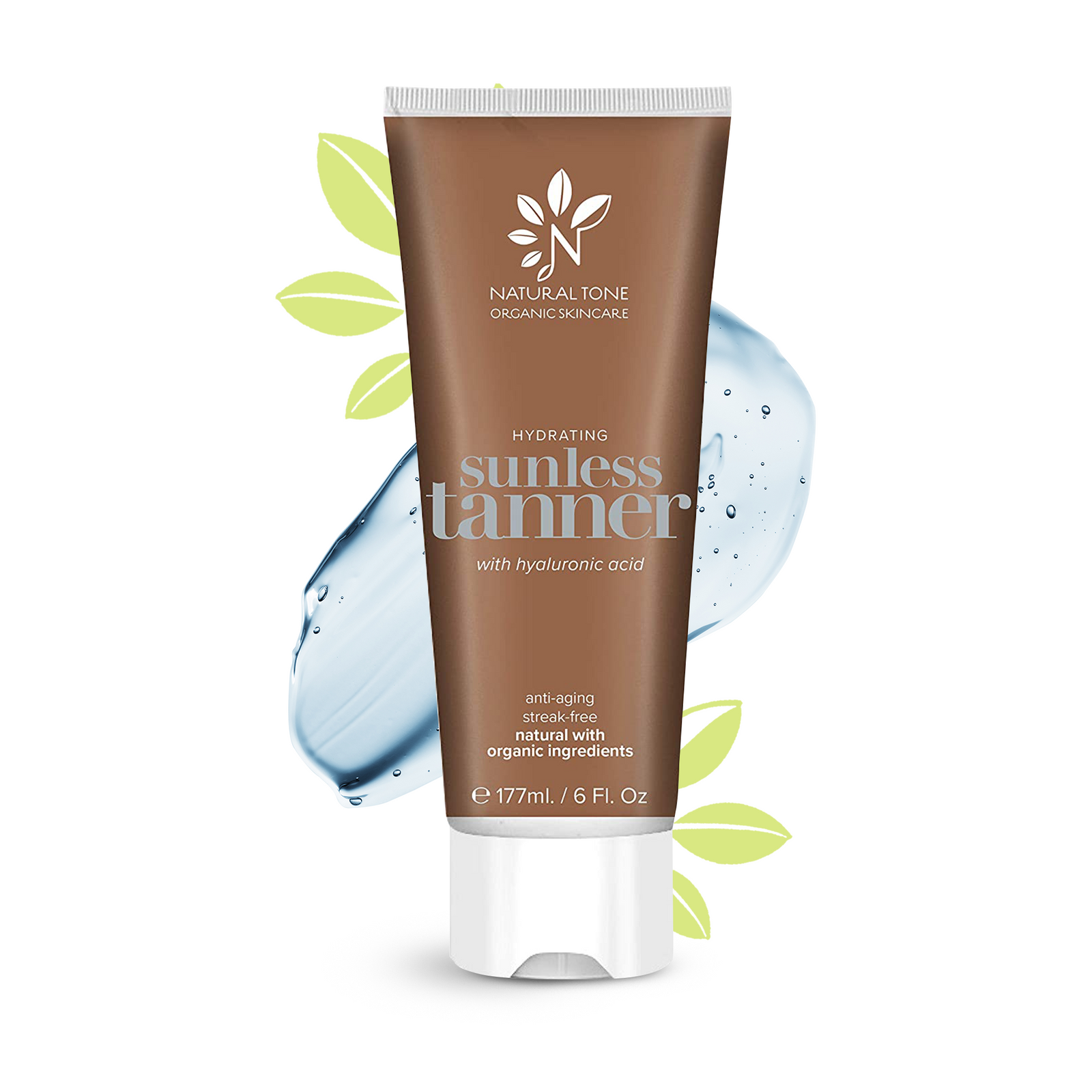 Hydrating Sunless Tanner with Hyaluronic Acid - Natural Tone Organic Skincare